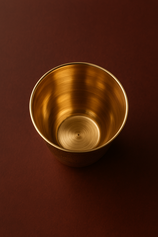 Premium Brass Drinking Glass – Traditional Ayurvedic Drinkware